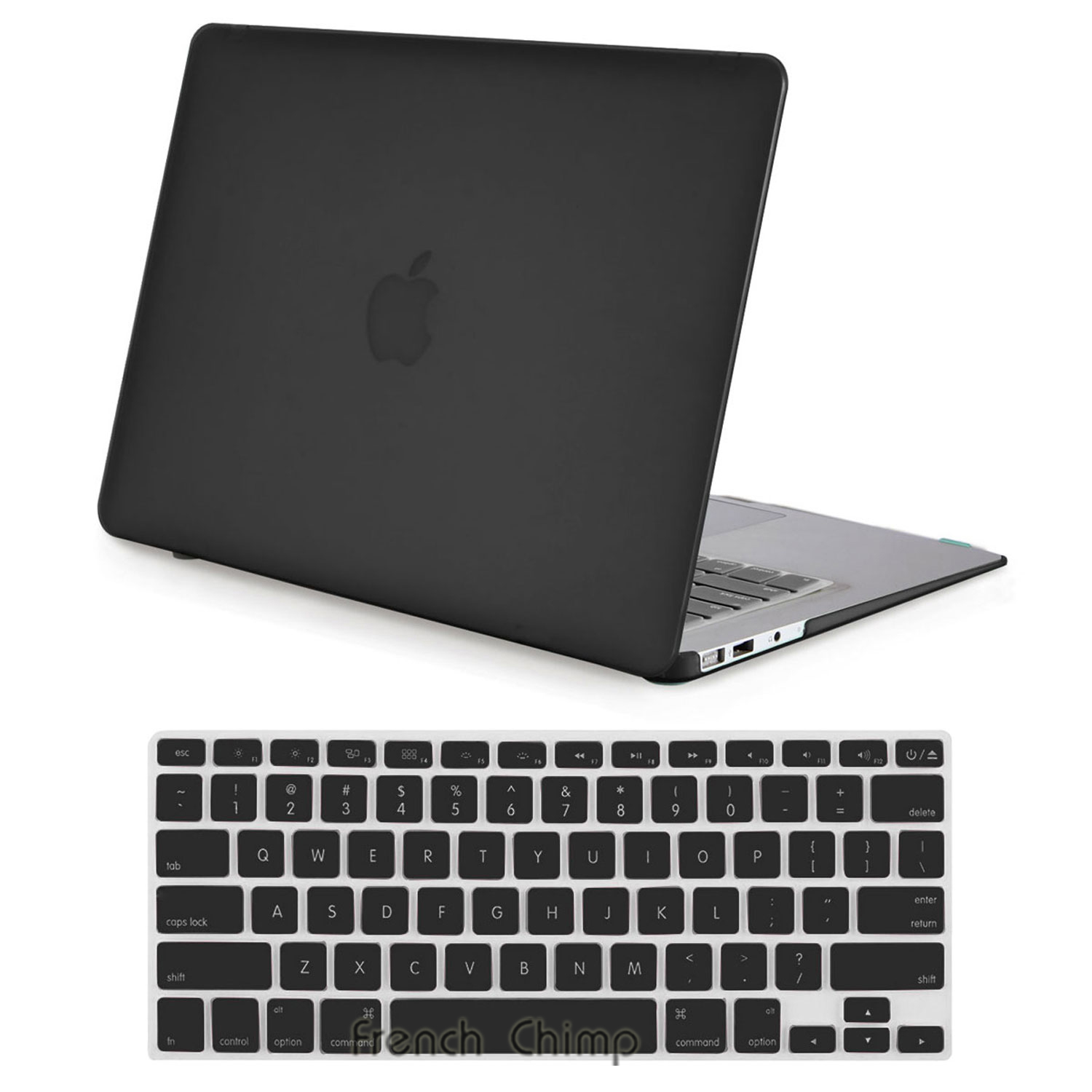 Rubberized Hard Shell Laptop Case Keyboard Screen Protector For Macbook