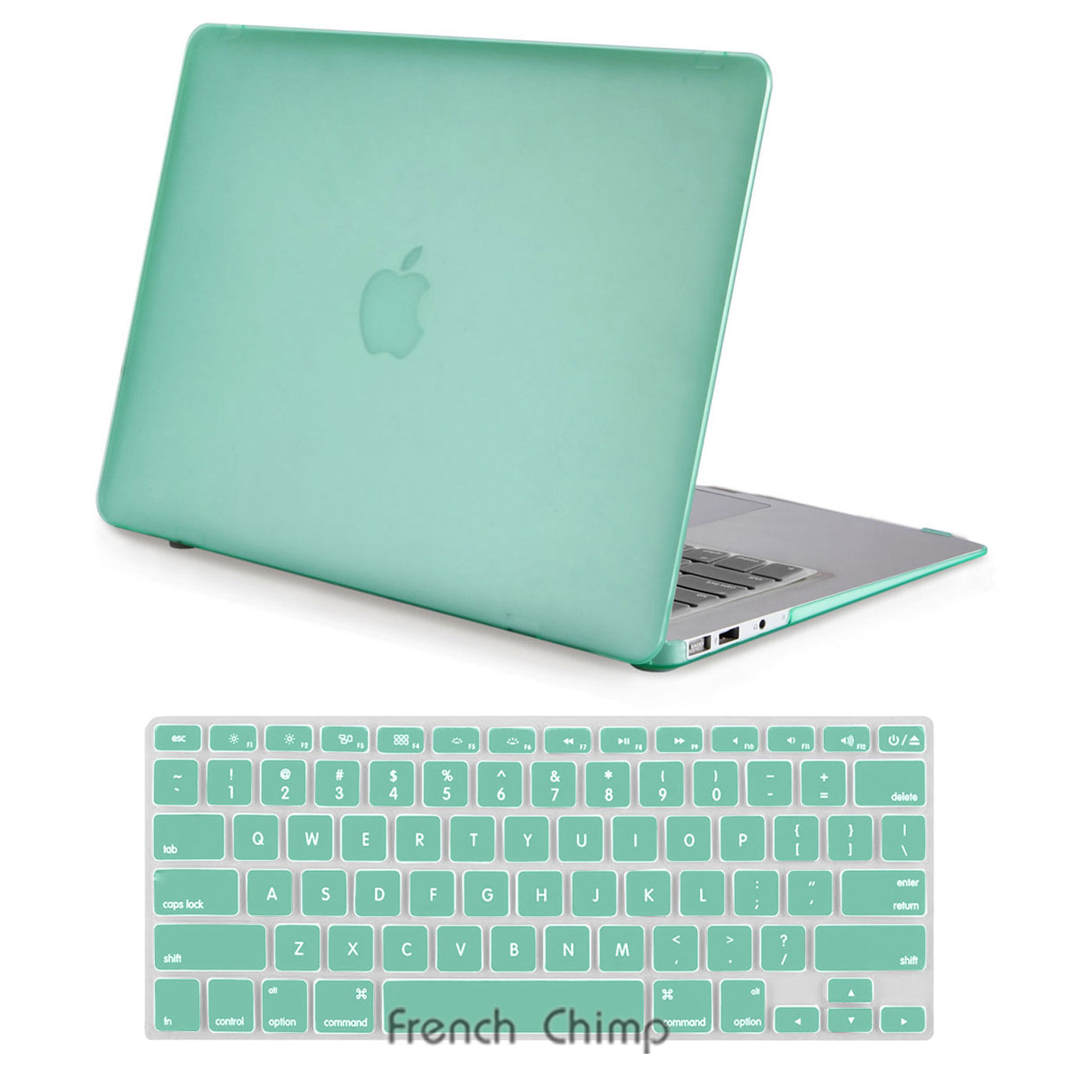 Rubberized Hard Shell Laptop Case Keyboard Screen Protector For Macbook