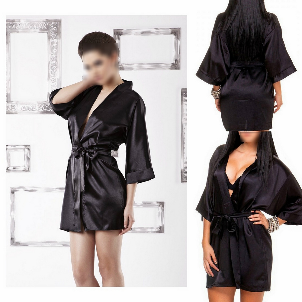 Womens Sexy Seductive Gown Sleepwear Night Dress Bath Robe Lingerie